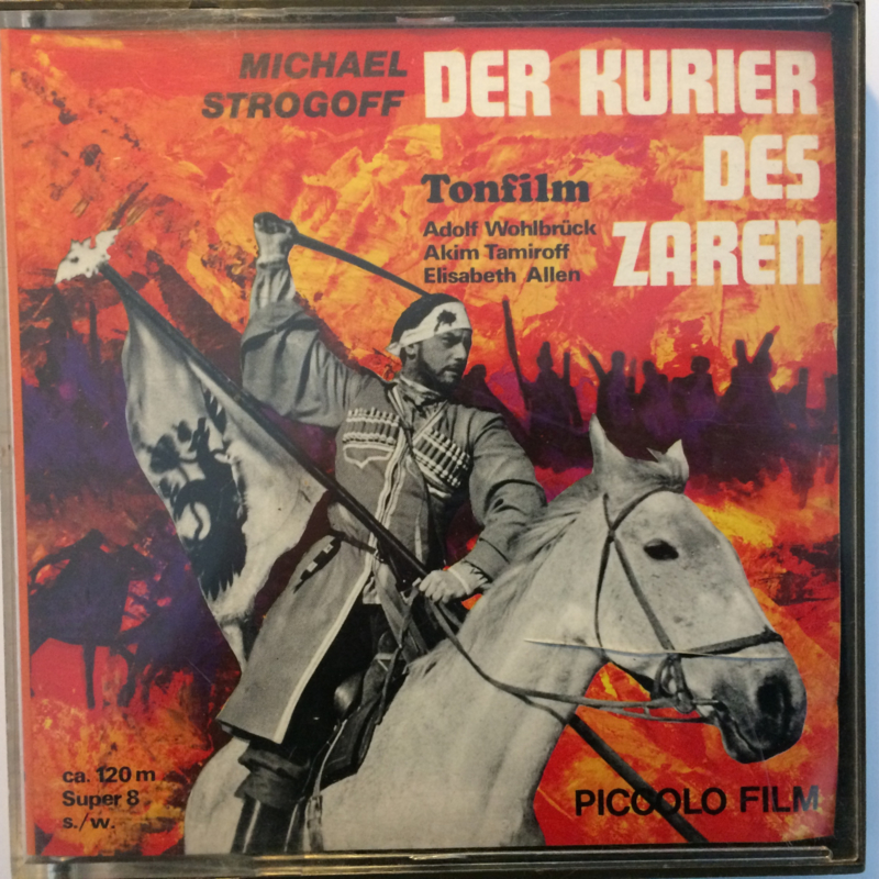Nr.6619 --Super 8 Sound, Michael Strogoff Der Kurier des Zaren, Zwartwit Duits gesproken speelduur ongeveer 20 minuten, in orginele doos