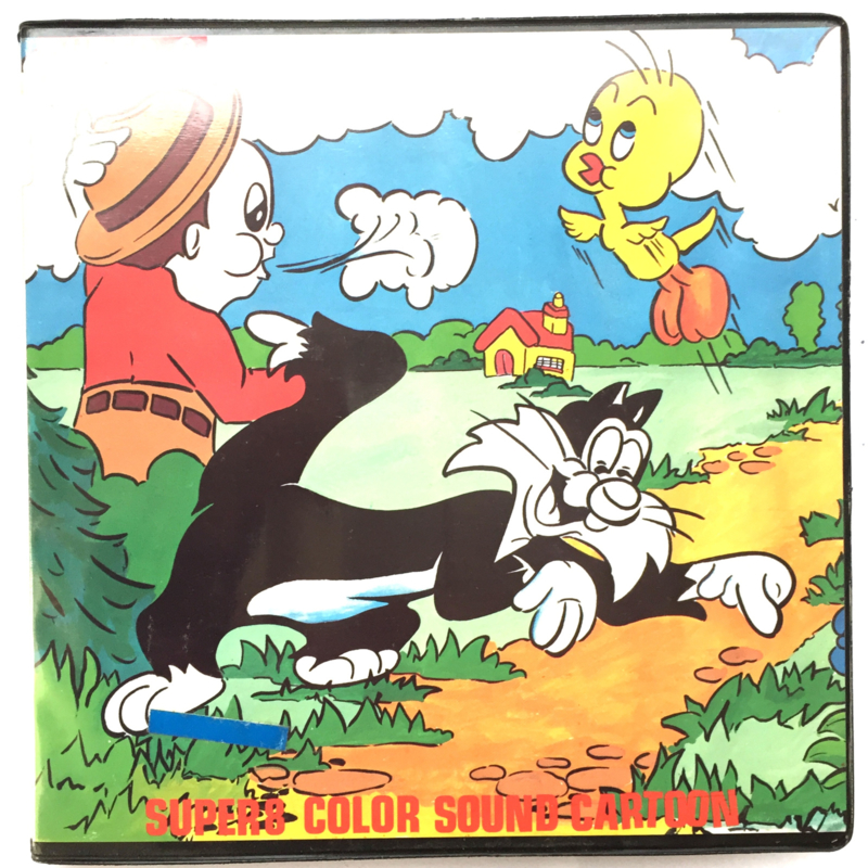 Nr.6980 --Super 8 sound -- de avonturen van Daffy Duck and Bugs Bunny, Warner Bros tekenfilms, goed van kleur met Engels geluid 120 meter in  doos