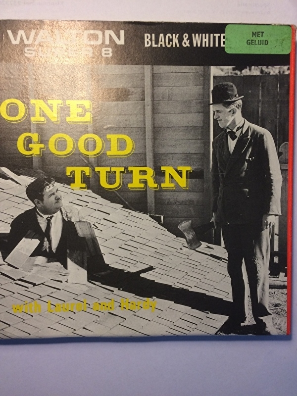 Nr.6511 - Super 8 sound Laurel en Hardy ,One Good Turn, (Mensenredders) 120 meter met Engels geluid de complete versie