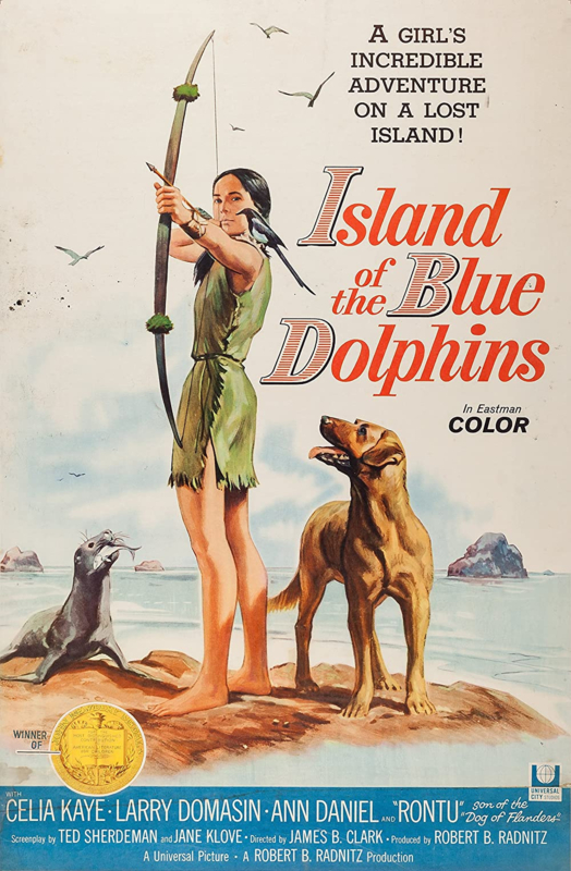 NR.2234 --16mm--  Island of the Blue Dolphins (1964) VS, drama speelduur| 90 minuten, prachtige kleuren copy,veel natuur opname's Engels gesproken, compleet met begin/end titels zit op 2 spoelen met dozen