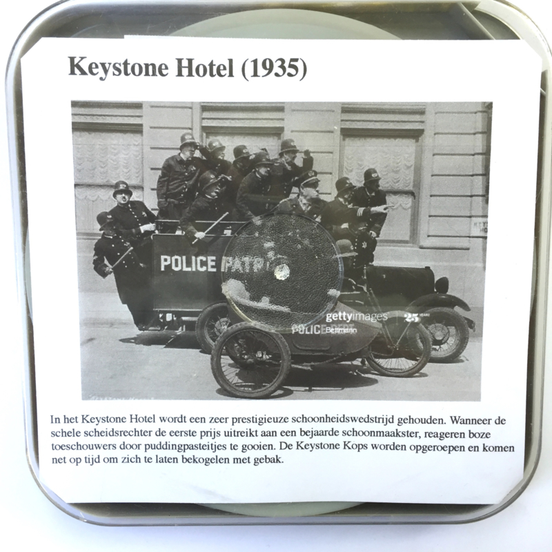 Nr.7015 --Super 8 silent -- Keystone Hotel 1935  ca 120 meter zwartwit silent,  goede zwartwit copy in orginele doos