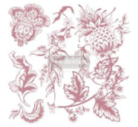 re-design decor stamp Rustic Floral Elements