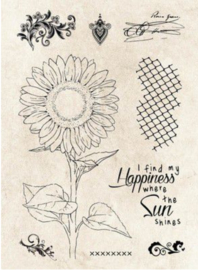 9 clearstamps sunflower nr66