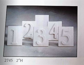 cijfers voor huisnummerbord  G 2780