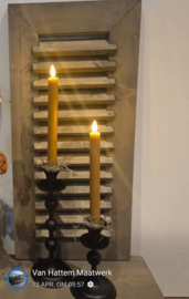 Set van 2x kandelaar met ledkaars