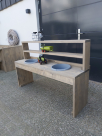 Zand/water/lego tafel 150x40x60 vintage wash