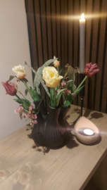 Tulpen vaas zwart