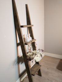 decoratie ladder 170x40x16 taupe