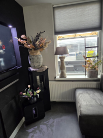 Lantaarn/zuil 100x35x35 zwart