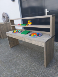 Zand/water/lego tafel 150x60x40 vintage wash