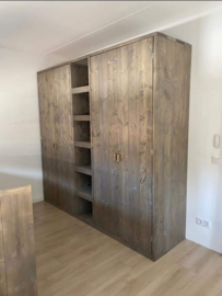 Steigerhouten kast 300x57x220