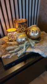 Set van 2 bellen goud/mat