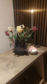Tulpen vaas zwart