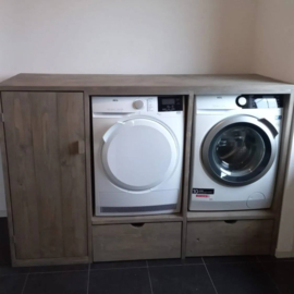 Wasmachine ombouw met lades