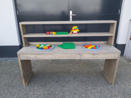Zand/water/lego tafel 150x40x60 vintage wash