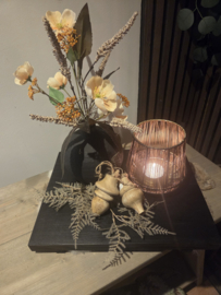 Dienblad zwart met klosjes