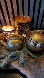Set van 2 bellen goud/mat