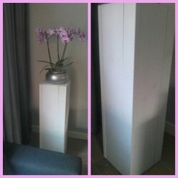 Zuil dekkend wit 100x30x30