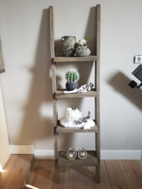 decoratie ladder 150x40x16 taupe