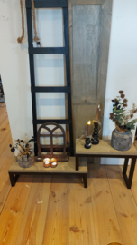 Raambankje met accessoires