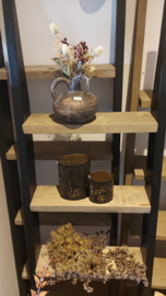 Set van 2 waxine houders ovaal