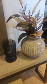 Waxine houder zwart