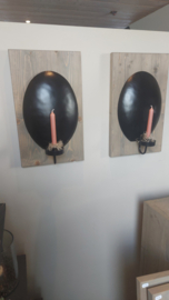 Houten bord met wandhanger