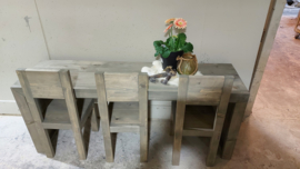 Speeltafel 170x40x60 met 3x stoel