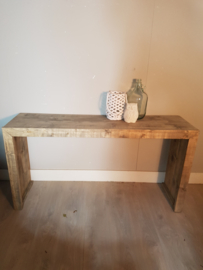 steigerhouten bureau 150x78x40 in de beits