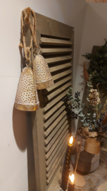 Kerst bel goud maat 1