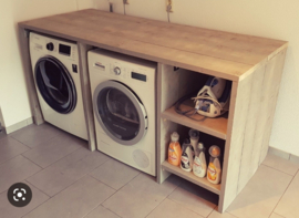 Wasmachine-droger  ombouw.....kast