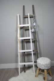 Fruit ladder 170x40 taupe en fruit ladder 150x40 wit