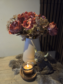 Boeket met vaas en accessoires