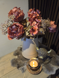 Boeket met vaas en accessoires