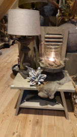 Plateau met windlicht