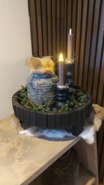 Plateau zwart 40x14cm