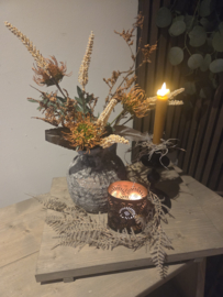 Dienblad taupe compleet