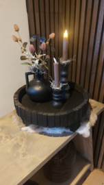 Plateau zwart 40x14cm