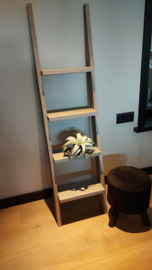 Decoratie ladder 150x40x16 vintage wash