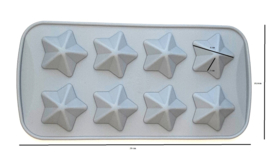 Eizook Silicone Praline mould Star-Diamonds