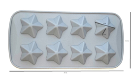 Eizook Molde de silicona para praliné Estrellas-Diamantes