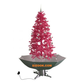 Snowing Christmas tree from just: