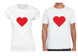 EIZOOK T-shirt Hart voor hem en haar