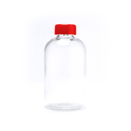 Glazen fles met neoprene koelhoud hoes 600 ML