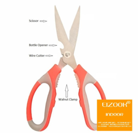 EIZOOK Multi-functional kitchen scissors - extra sharp
