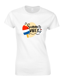EIZOOK Dames T-Shirt SUMMER VIBES
