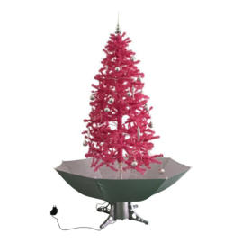 Snowing Christmas tree from just: