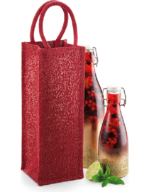 EIZOOK 10 pieces Jute Wine Bottle Bag