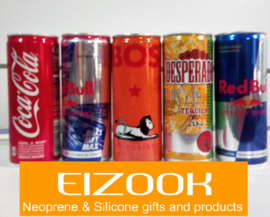EIZOOK Can cooler holders 25 cl latas - impreso - Set de 6