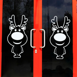 EIZOOK Christmas window sticker decoration Reindeers